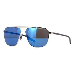 A0932Z New PORSCHE DESIGN Silver Square P8949 D Sunglasses Women